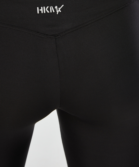 HKMX h&oslash;ylivet sportsleggings, Svart