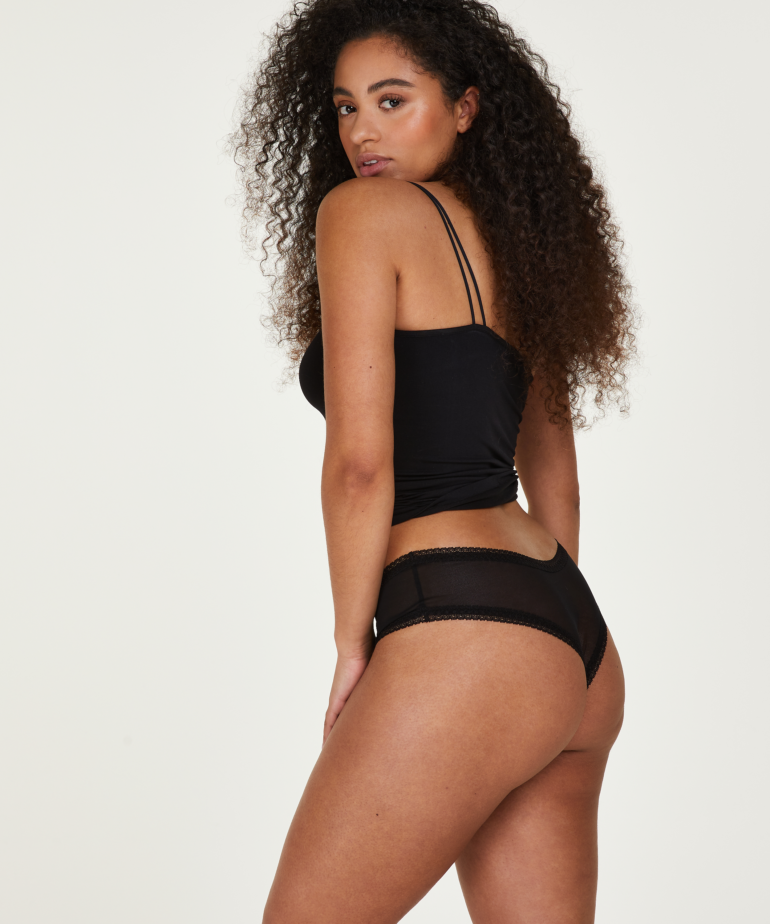 Franzi brasiliansk truse med v-form, Svart, main