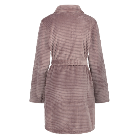 Fleece Zip badekåpe, Rosa
