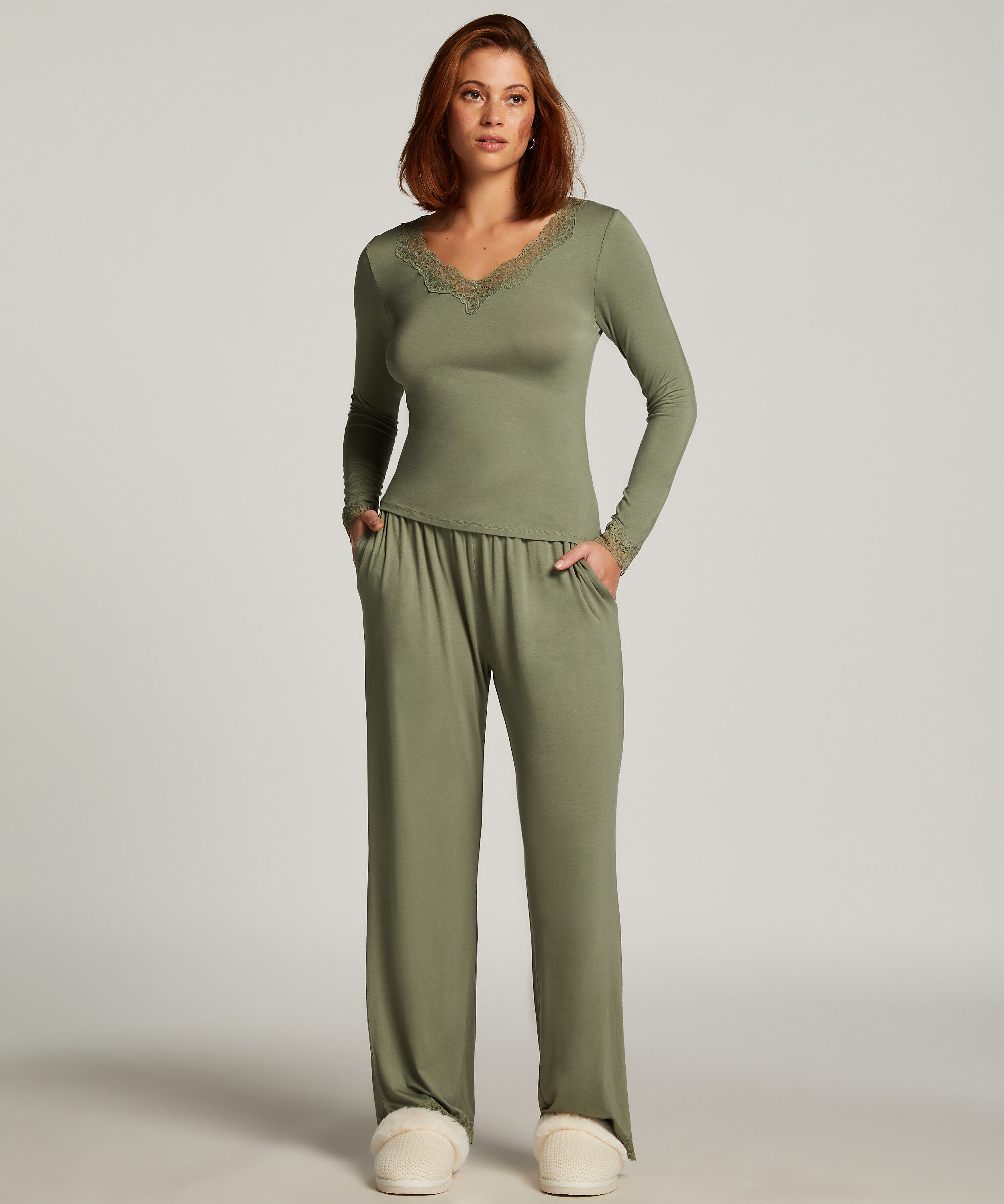 Pyjamasett, Grønn