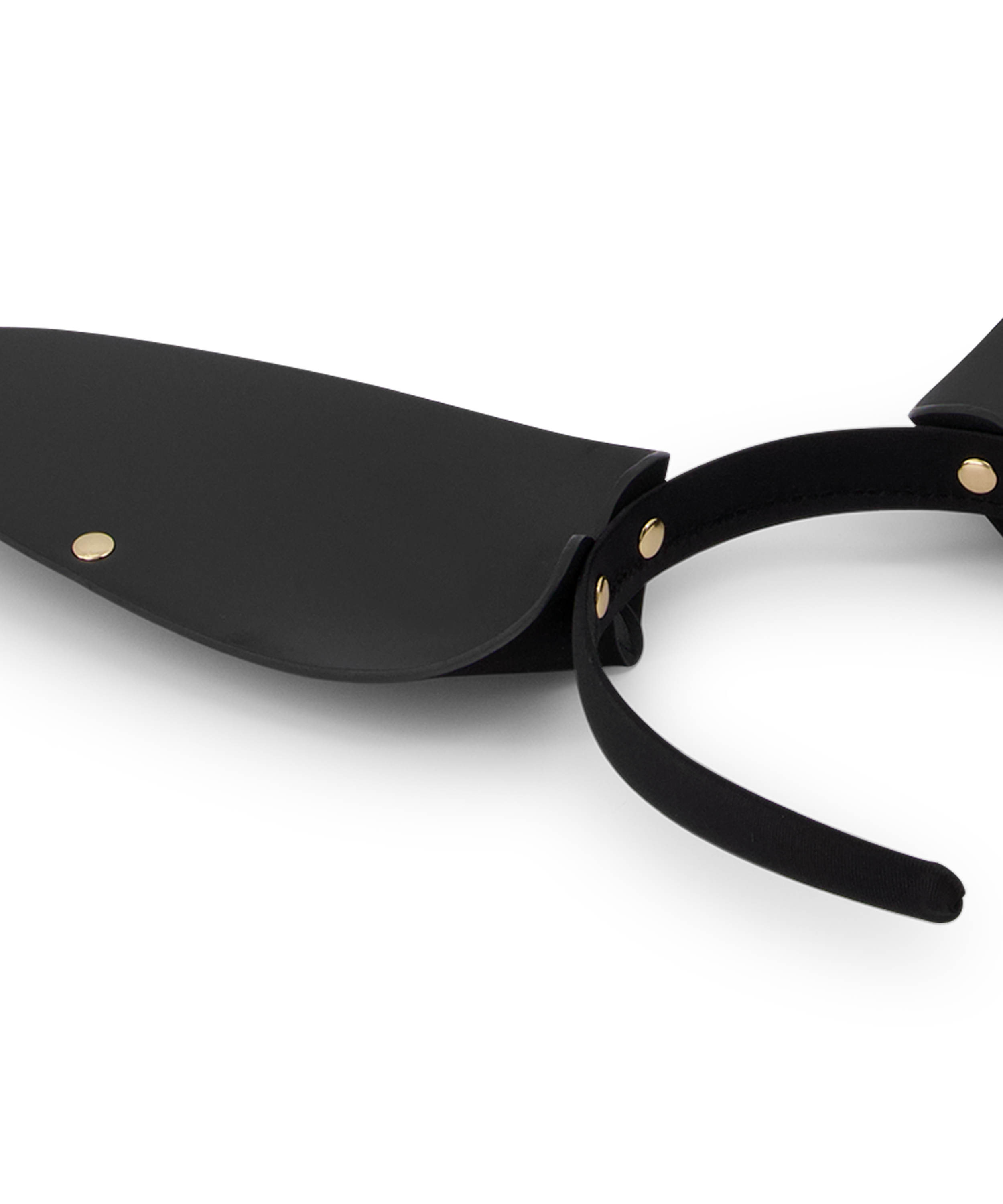 Panneb&aring;nd i imitert skinn Bunny, Svart, main