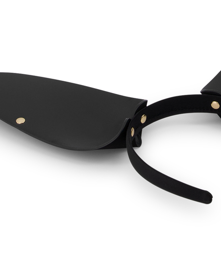 Panneb&aring;nd i imitert skinn Bunny, Svart