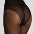 Panty Lurex Dot Stripe, Svart