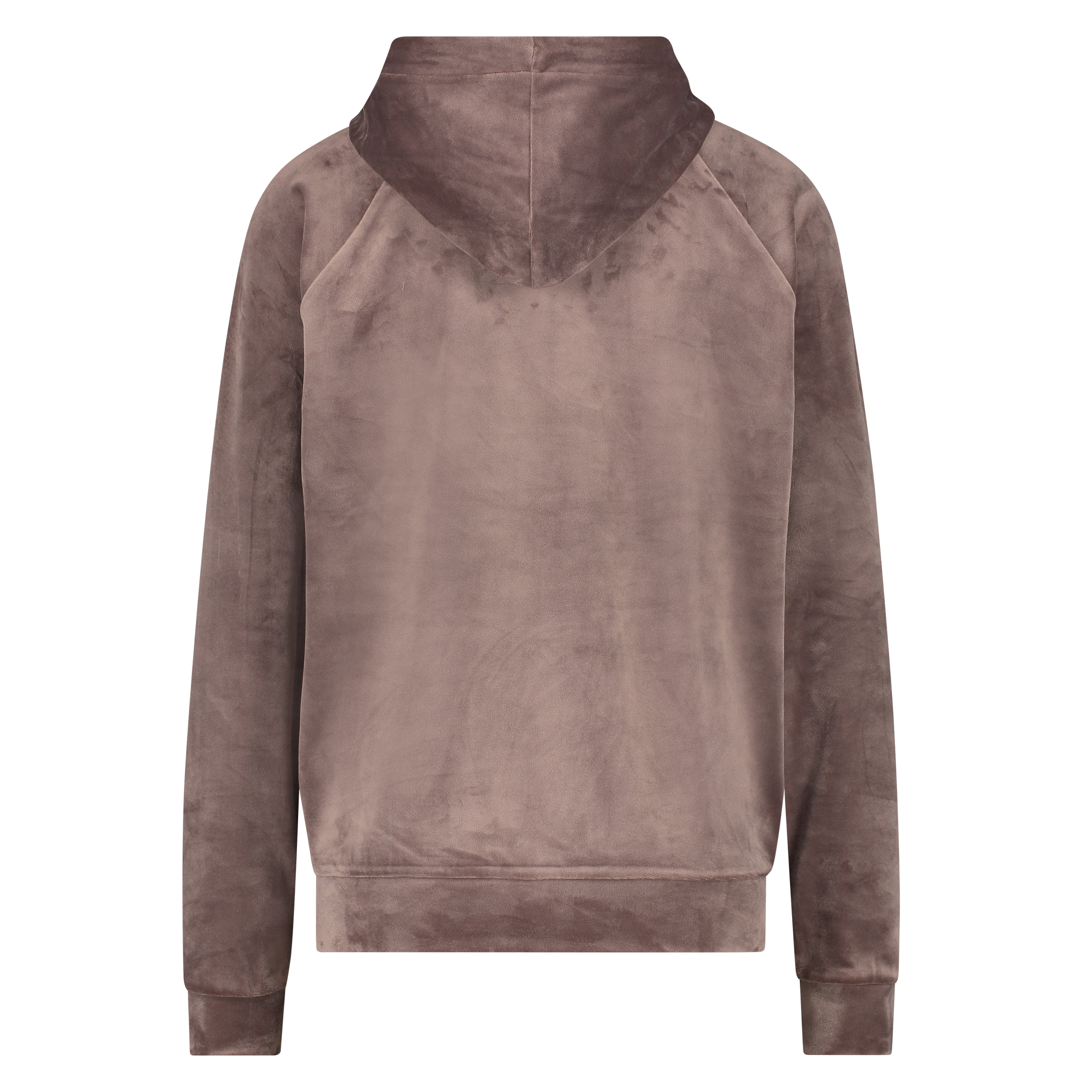 Hoodie Velours, Brun, main