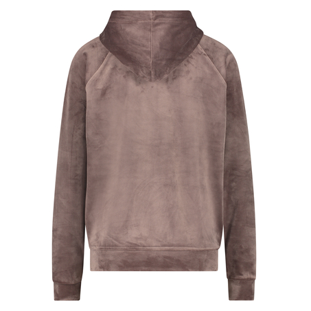 Hoodie Velours, Brun