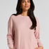 Topp Waffle Henley, Rosa
