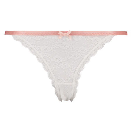 Thong lace, Hvit