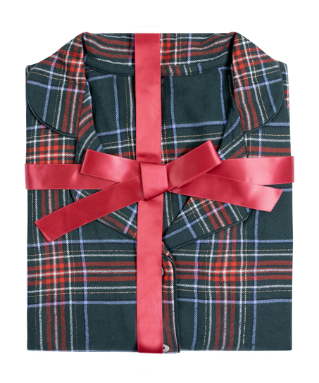 Pysjamassett Flannel, Gr&oslash;nn
