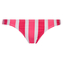 Candy Stripes Low brasiliansk Bikini Bottoms, Rosa