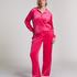 Hoodie jakke i velur, Rosa