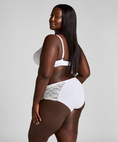 Superslip Midi Lace, Hvit