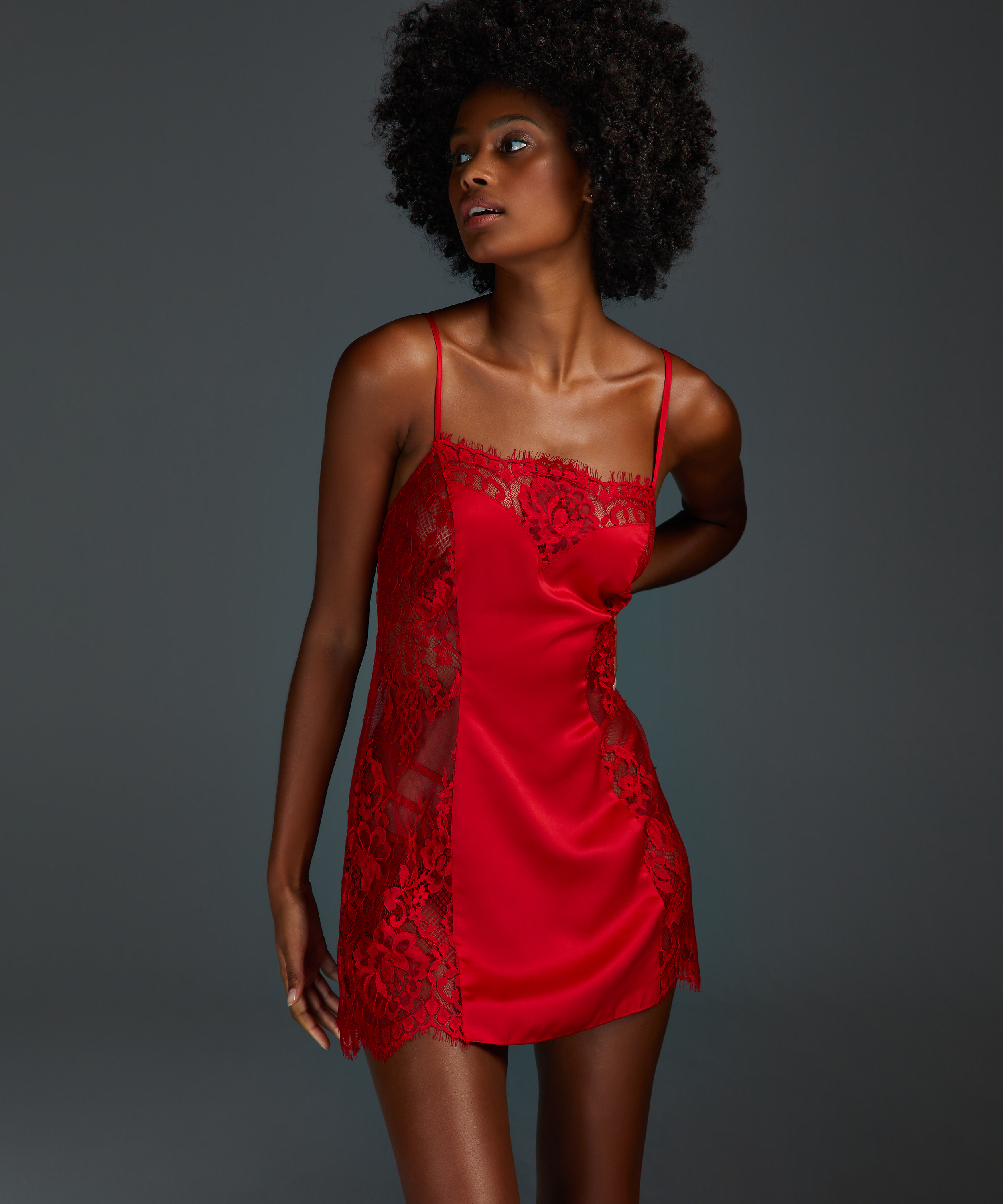 Jennifer slipkjole, R&oslash;d, main