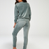 Jogger velours lurex maternity, Grønn