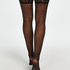 Lurex Emilia stayups 20 denier, Svart