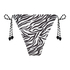 Cheeky Tanga Bikini Underdel Doha Zebra, Hvit