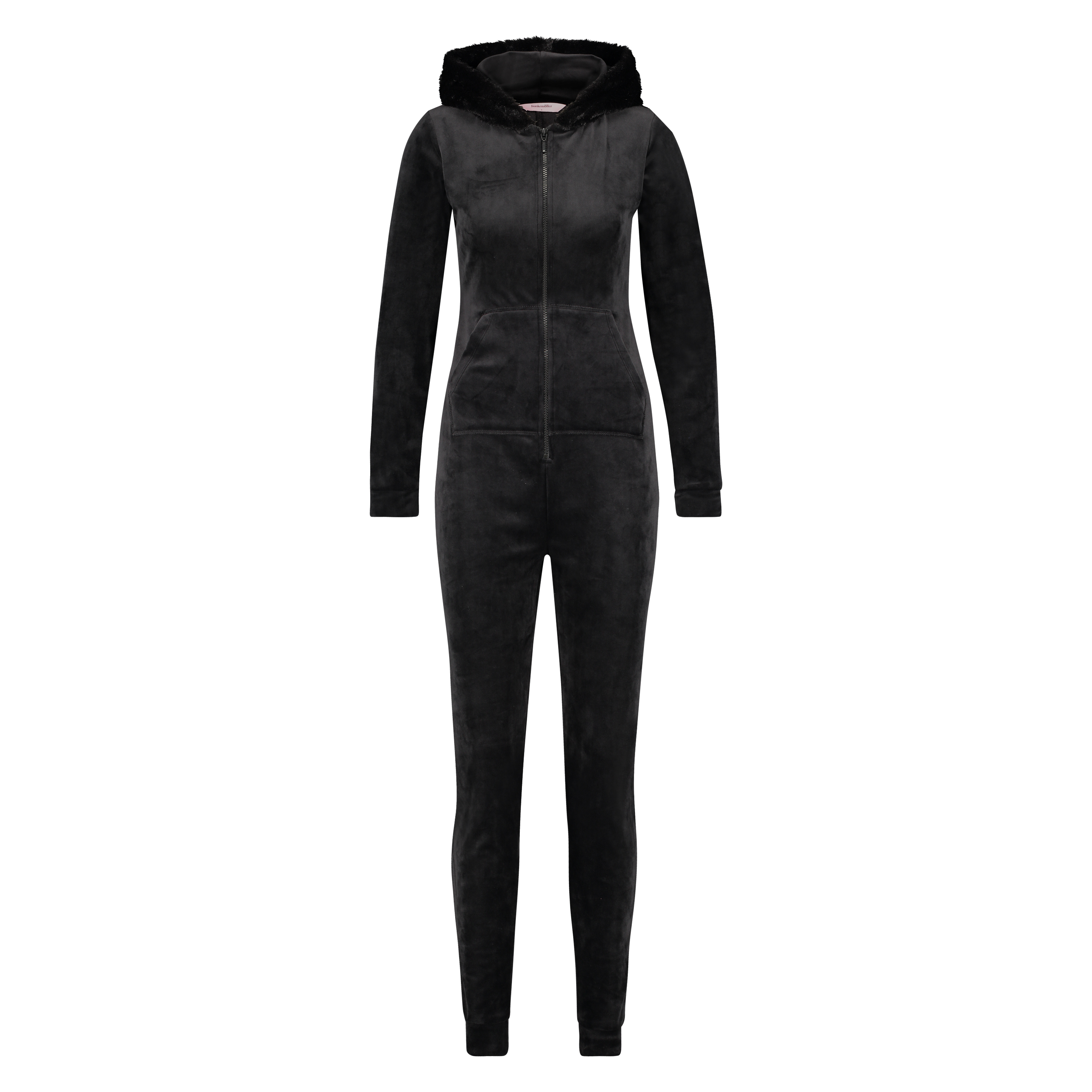 Velvet onesie, Svart, main
