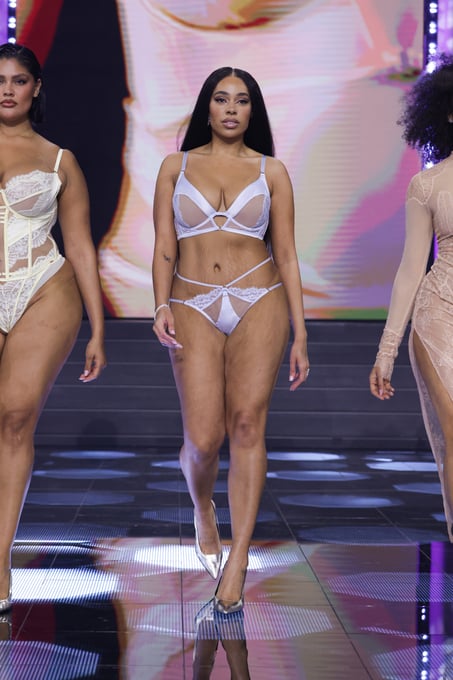 Brasiliansk truse &aring;pent skritt Nisha, Bl&aring;