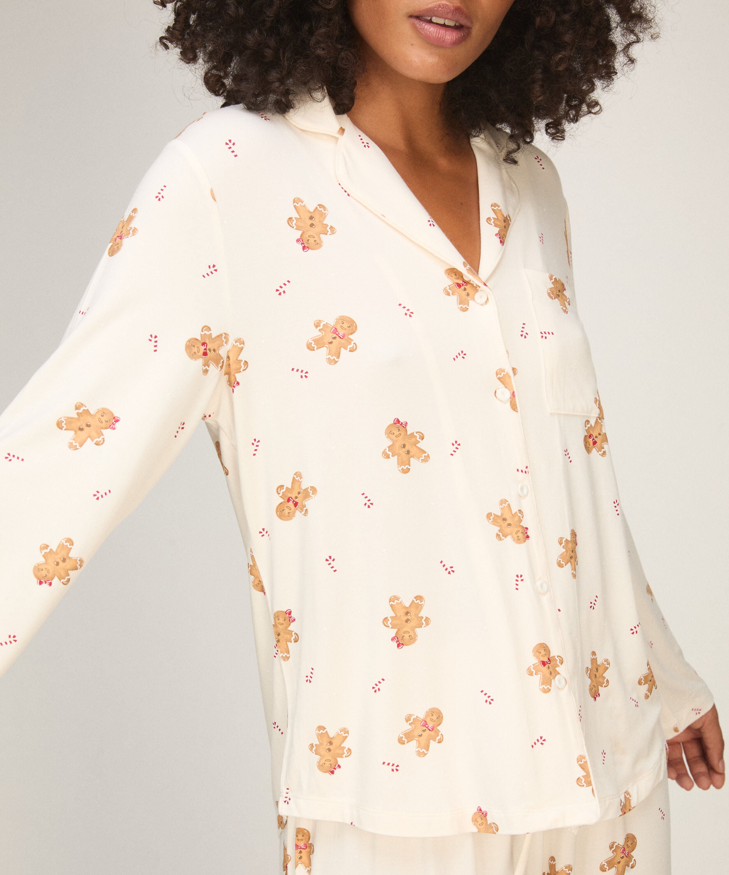 Pyjamasjakke Essential, Hvit Pyjamasjakke Essential, Hvit