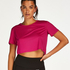 HKMX Crop-topp Mesh, Rosa