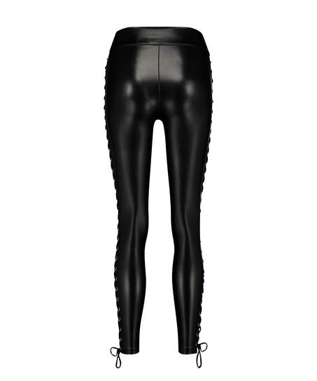 Lace up tights, Svart
