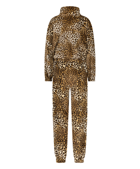 Onesie flanellfleece, Beige