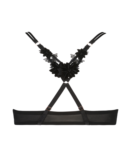 Kelsey polstret pushup-BH med spiler Lucy Hale, Svart