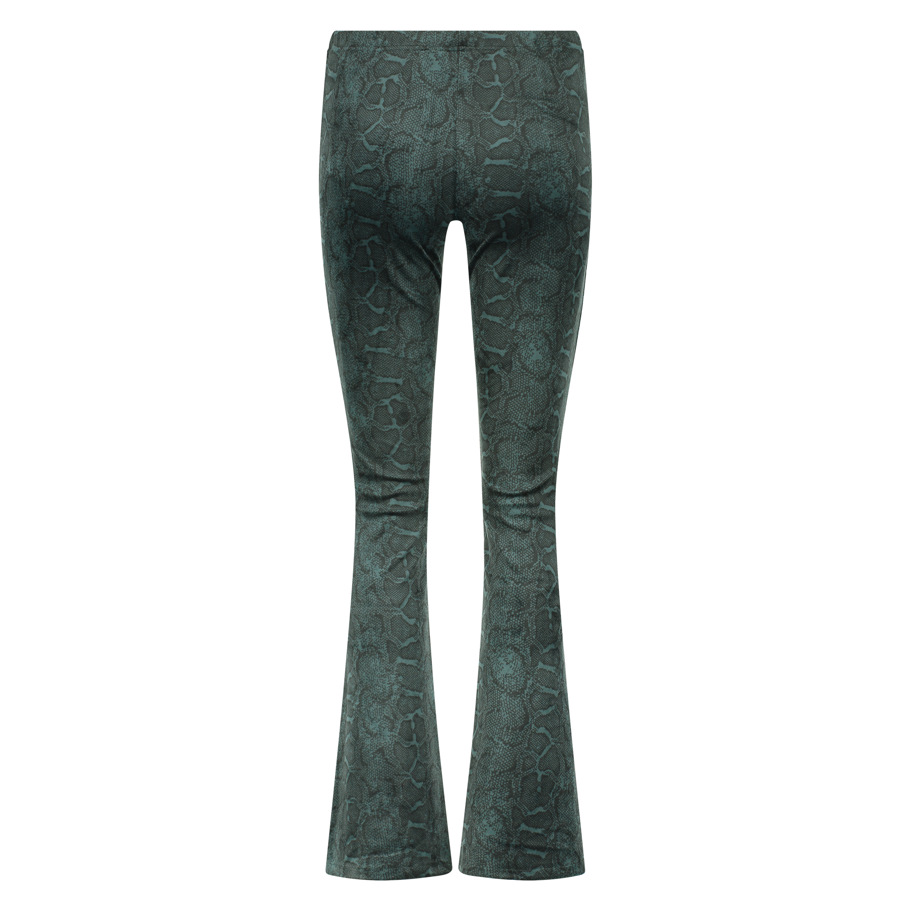 Flared Velvet leggings, Gr&oslash;nn, main