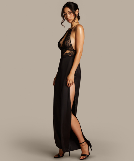 Satin Lace jumpsuit Gabriel, Svart