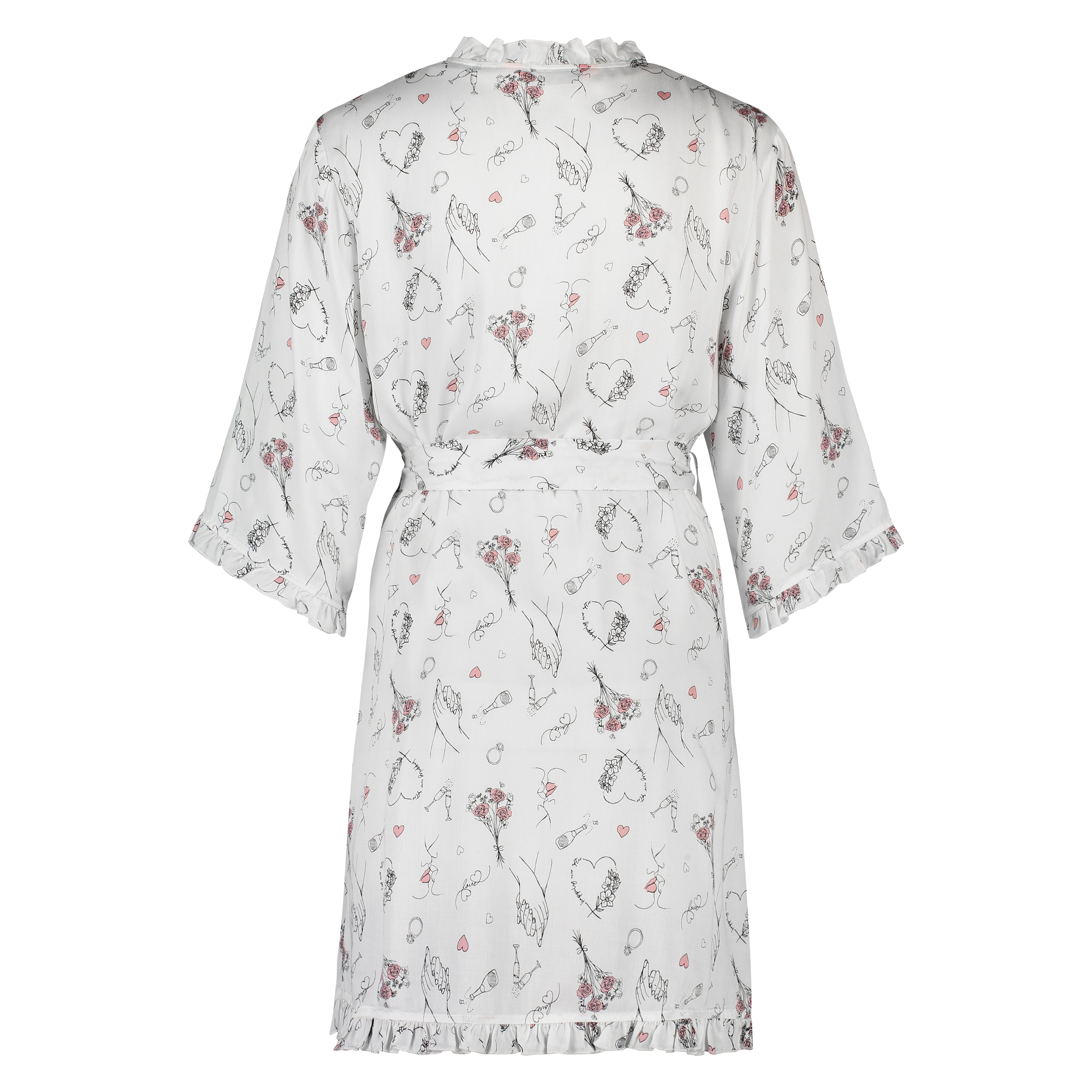 Kimono Bridal, Hvit, main