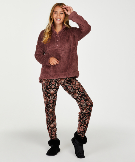 Jersey pysjamasbukser, Svart