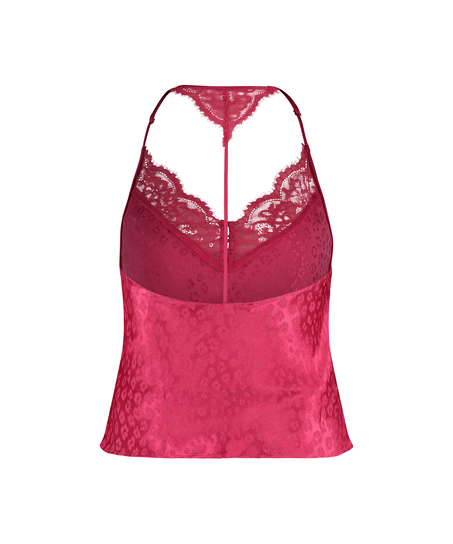 Cami-topp Leopard, Rosa