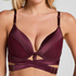Vatterte longline push-up bøyle-bh Colette, Rød