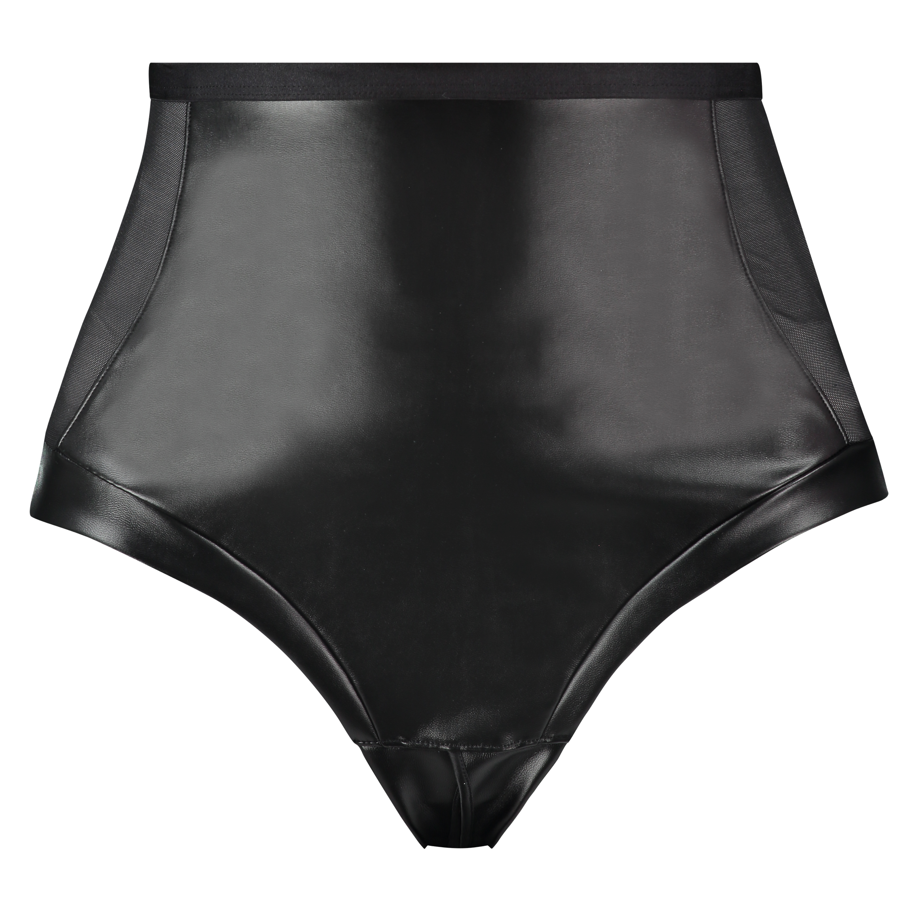Manu High Waist Thong, Svart, main