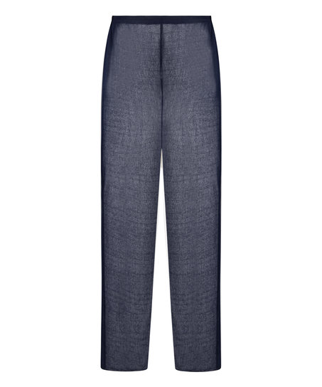 Bukser i strandstrikk, Blå