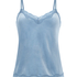 Cami-topp Velours Lace, Blå