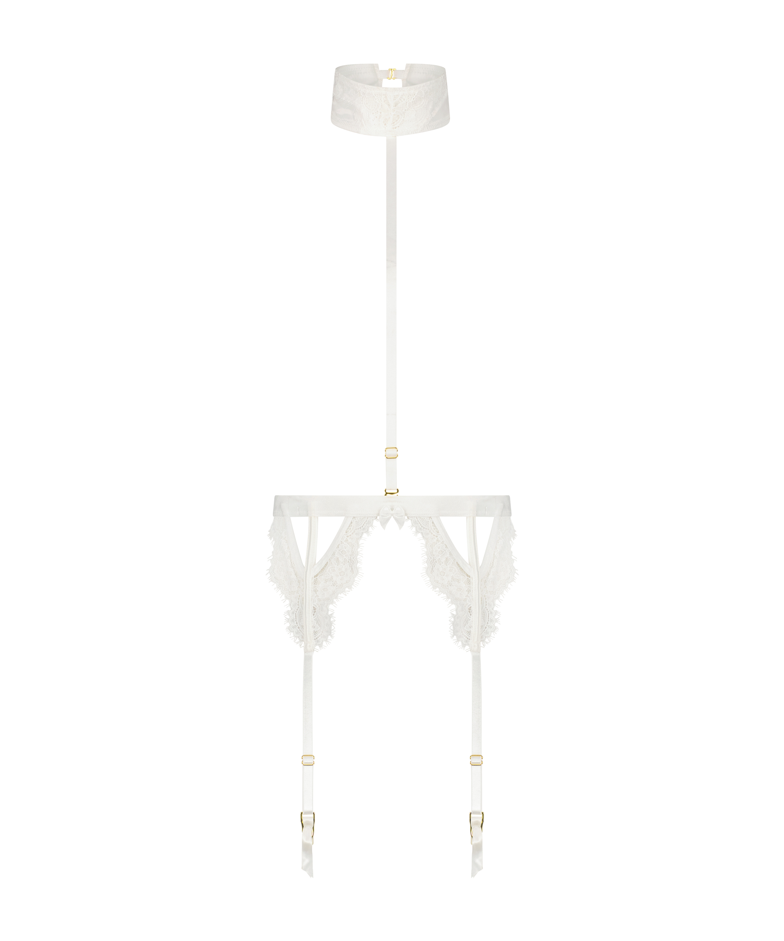 Private strømpeholder Seraphina, Hvit, main