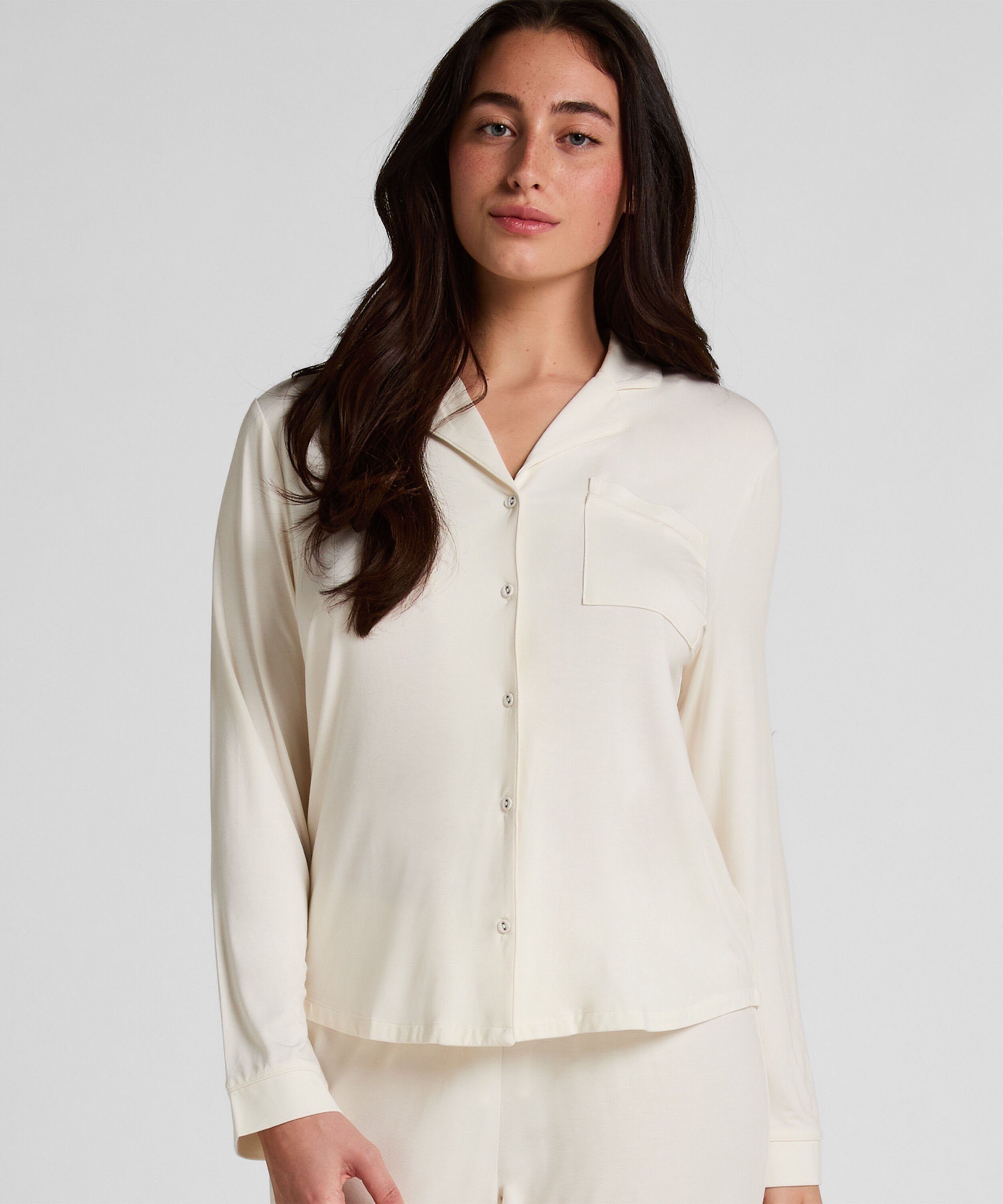 Essential bukser i jerseystoff, Hvit