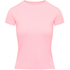 Ribbed Crew Neck Short-Sleeved Pyjama Top, Rosa