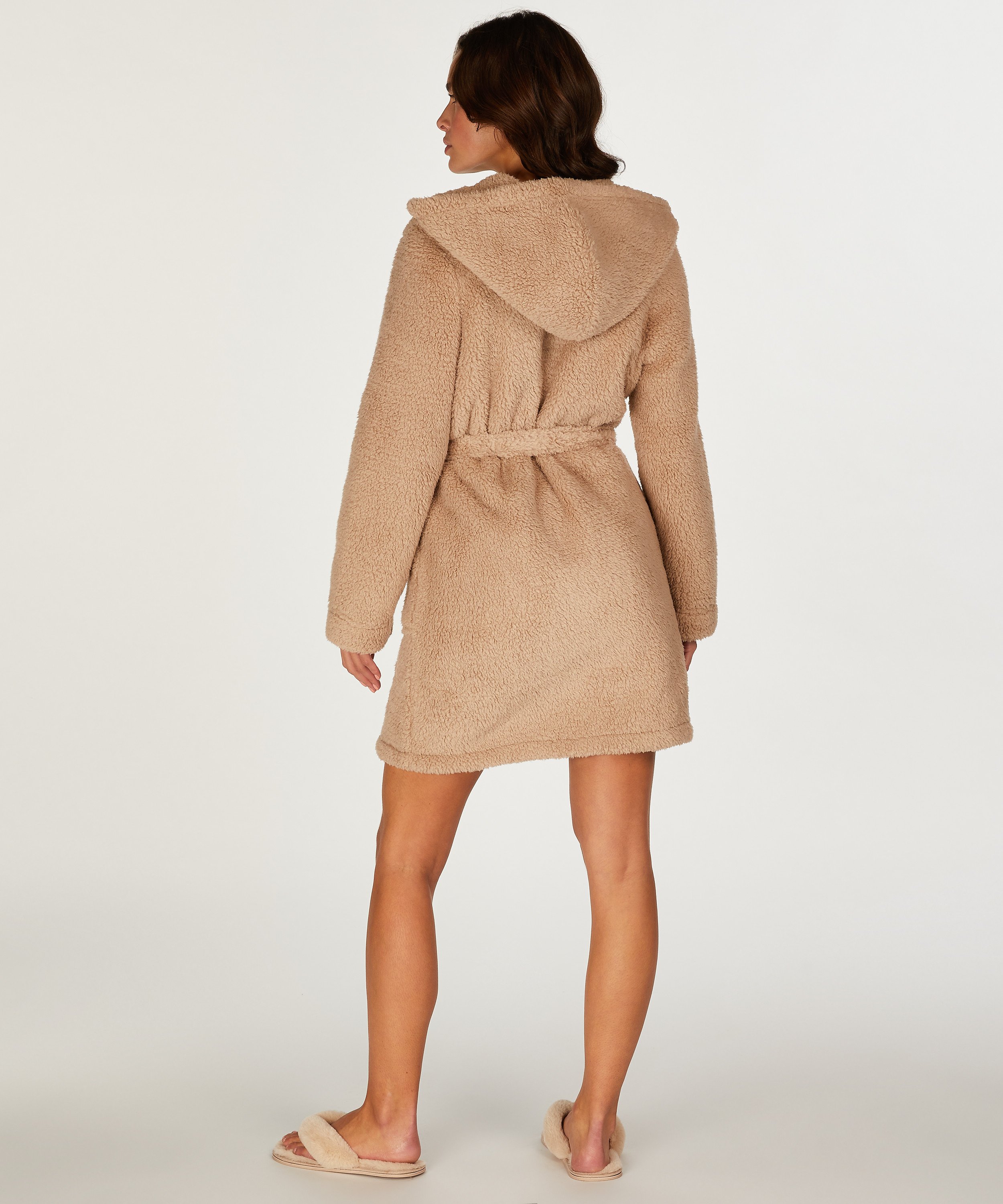 Fleece-badek&aring;pe, Beige, main