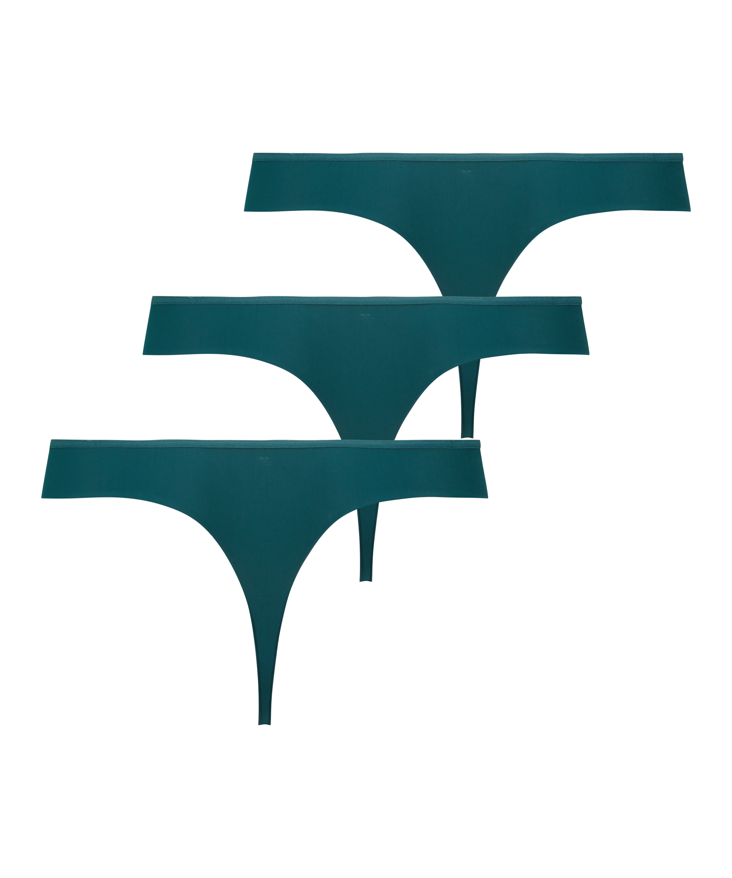 3-pakning med usynlige G-strengtruser, Grønn, main