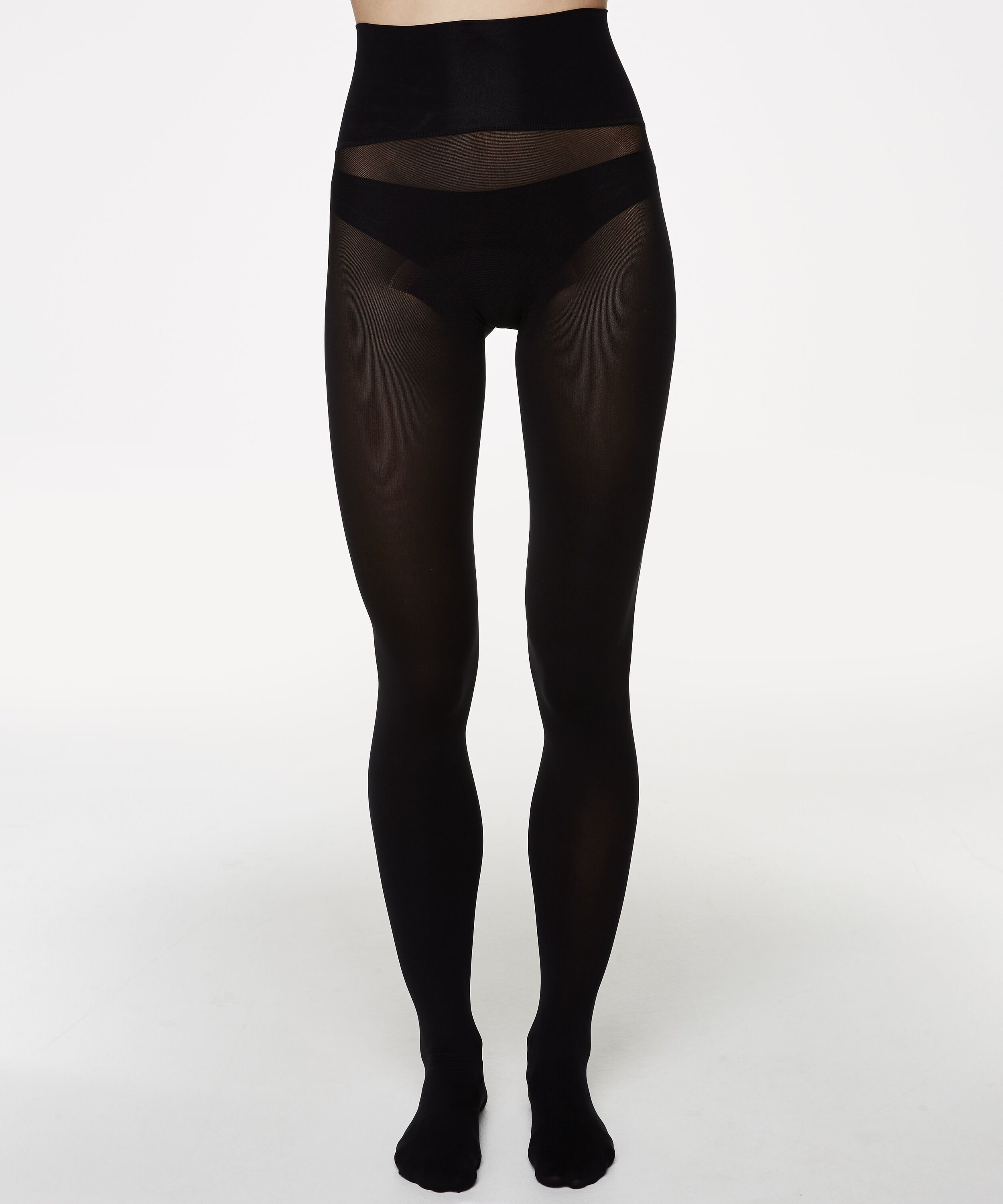 Sømløs tights 60 denier, Svart