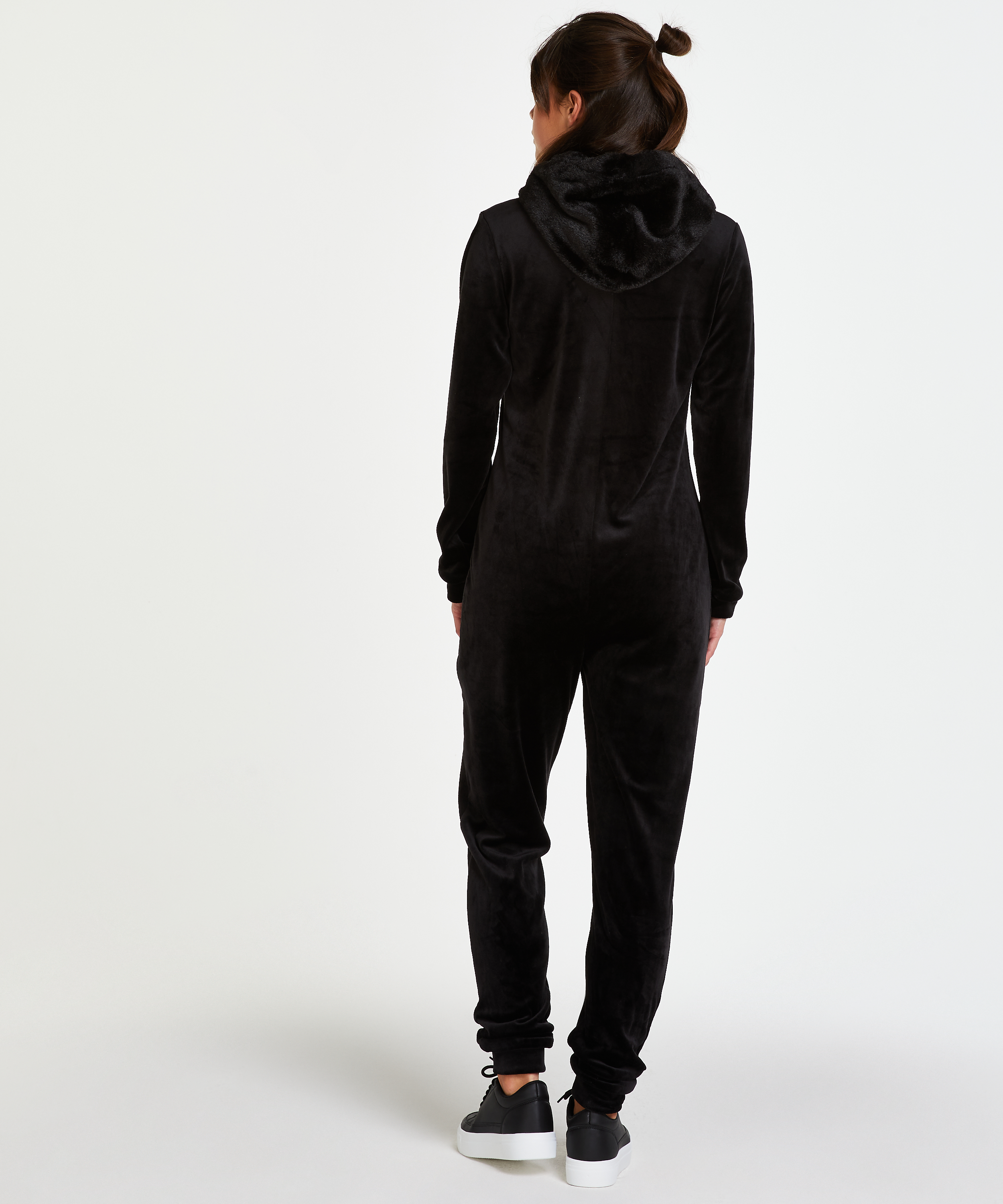 Velvet onesie, Svart, main
