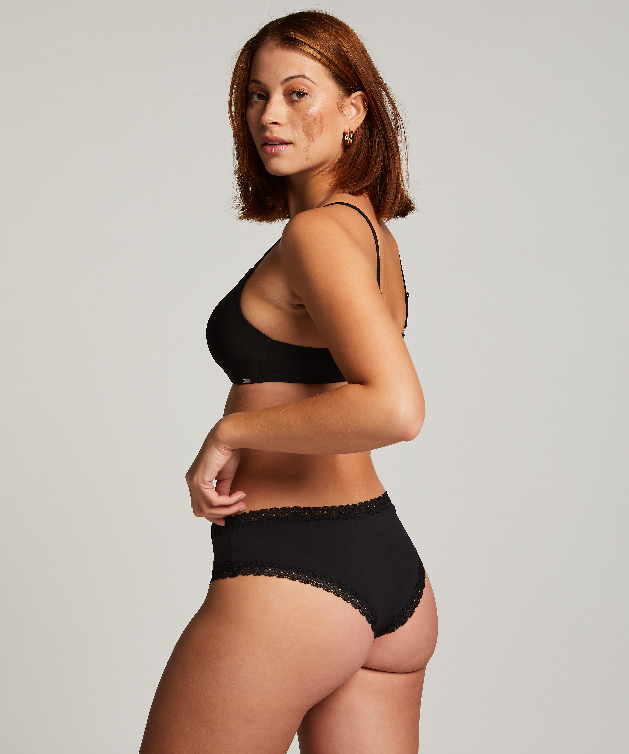 3-pakning brasiliansk shorts i bomull Georgia, Svart, main