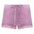 Velvet lace shorts, Lilla