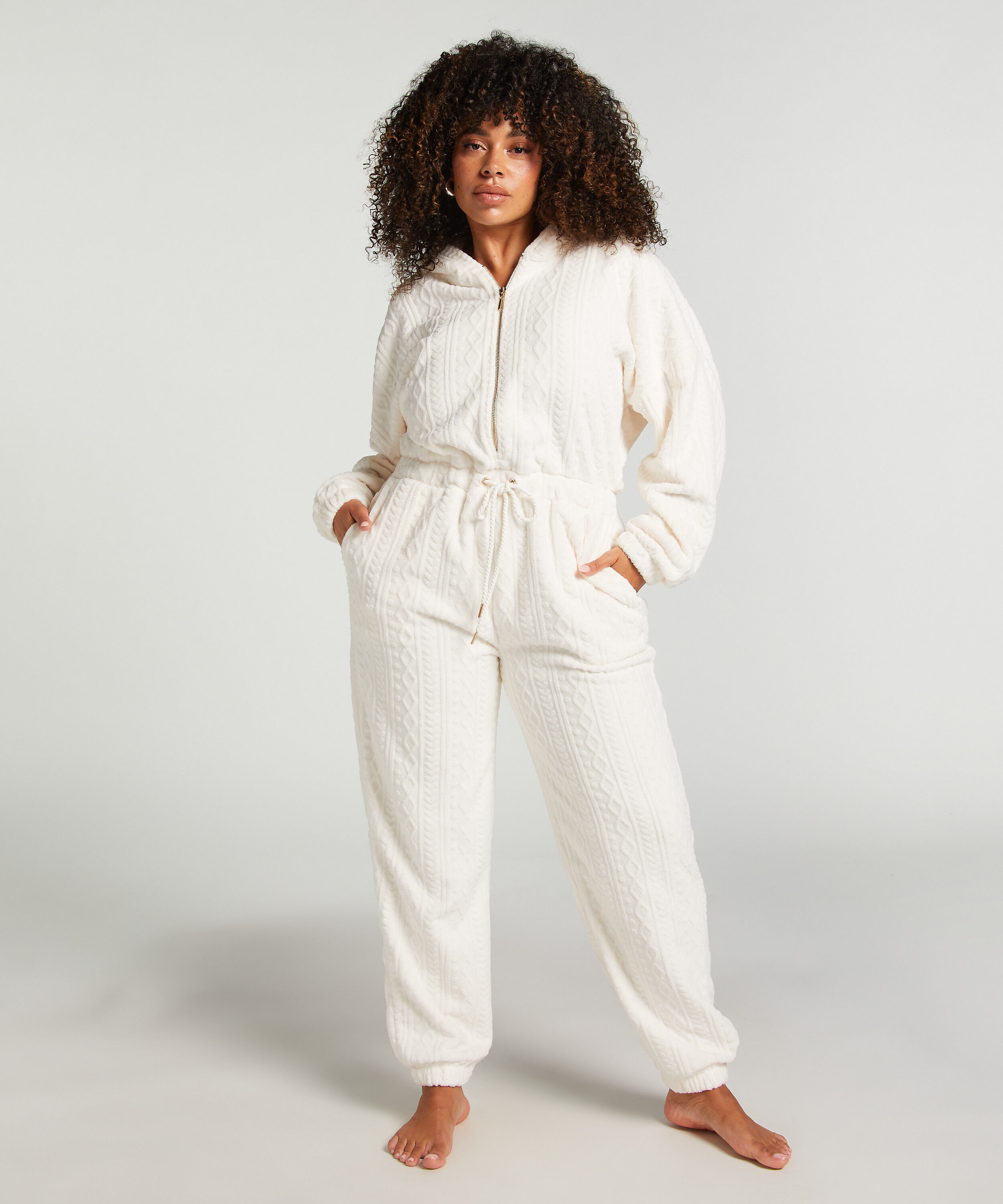 Onesie Fleece, Hvit