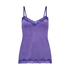 Cami-topp Velours Lace, Lilla