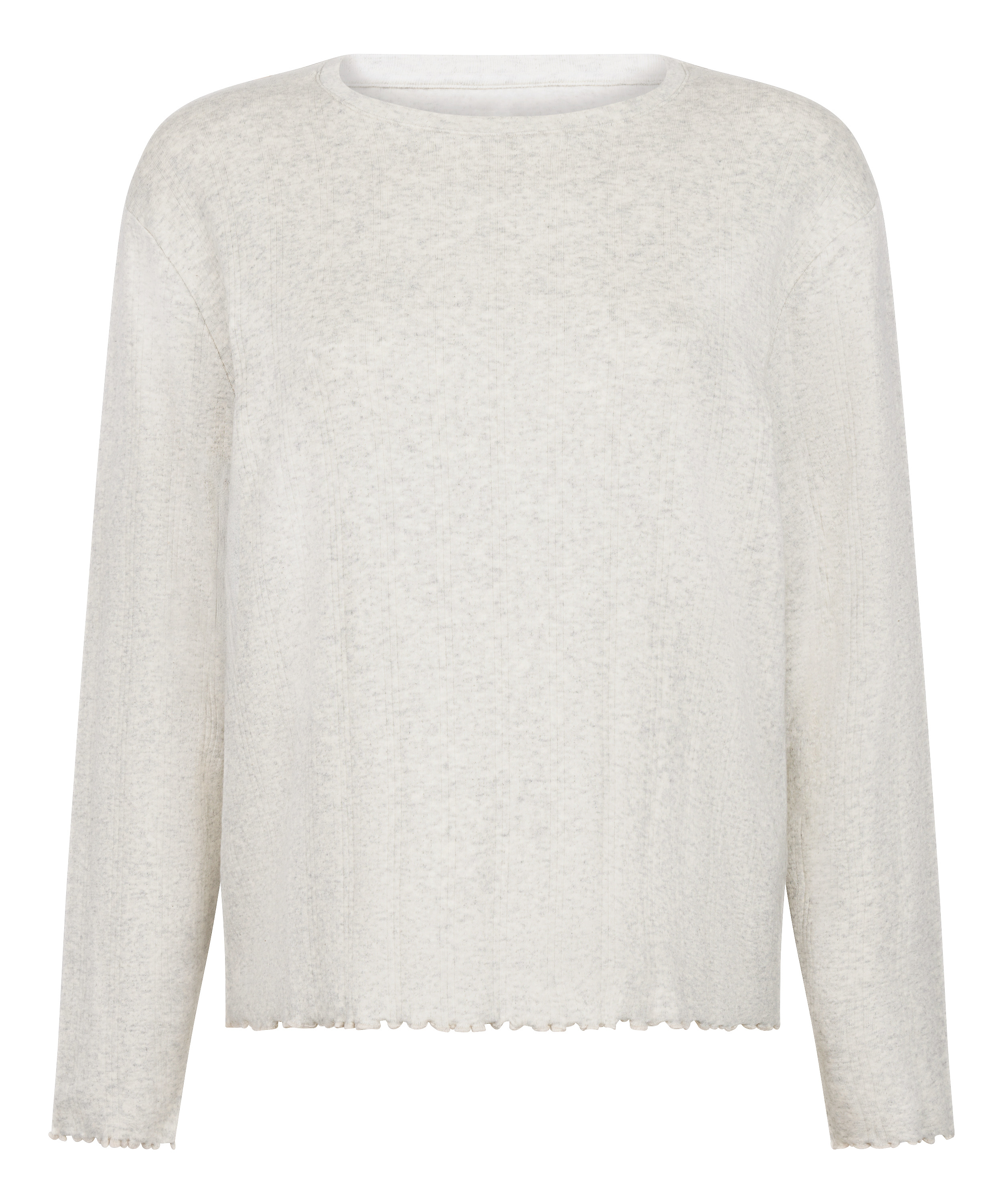 Pyjama Top Loose Pointelle, Gr&aring;, main