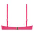 Scallop Polstret bikinitopp med underspiler, Rosa