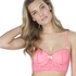 Padded underwired longline bra Theresa, Oransje
