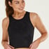 HKMX Naira crop-topp for trening, Svart